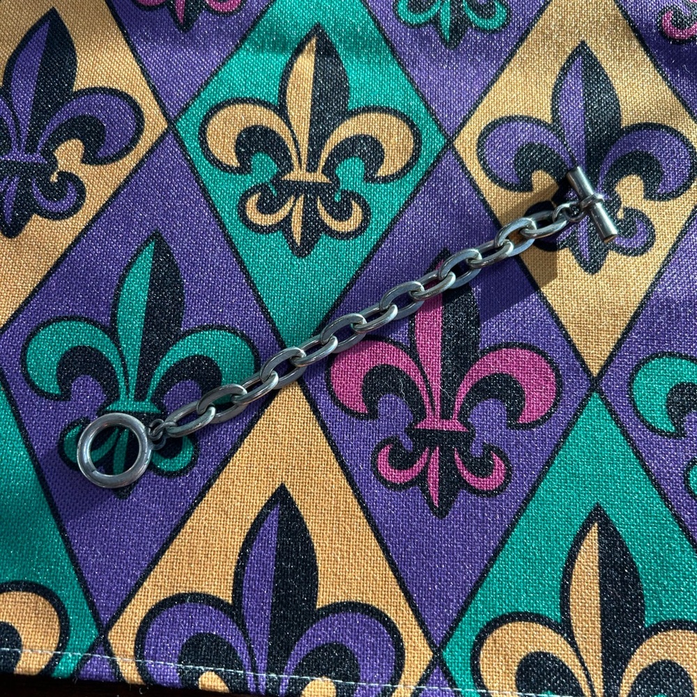 French Kande Silver Chain Bracelet